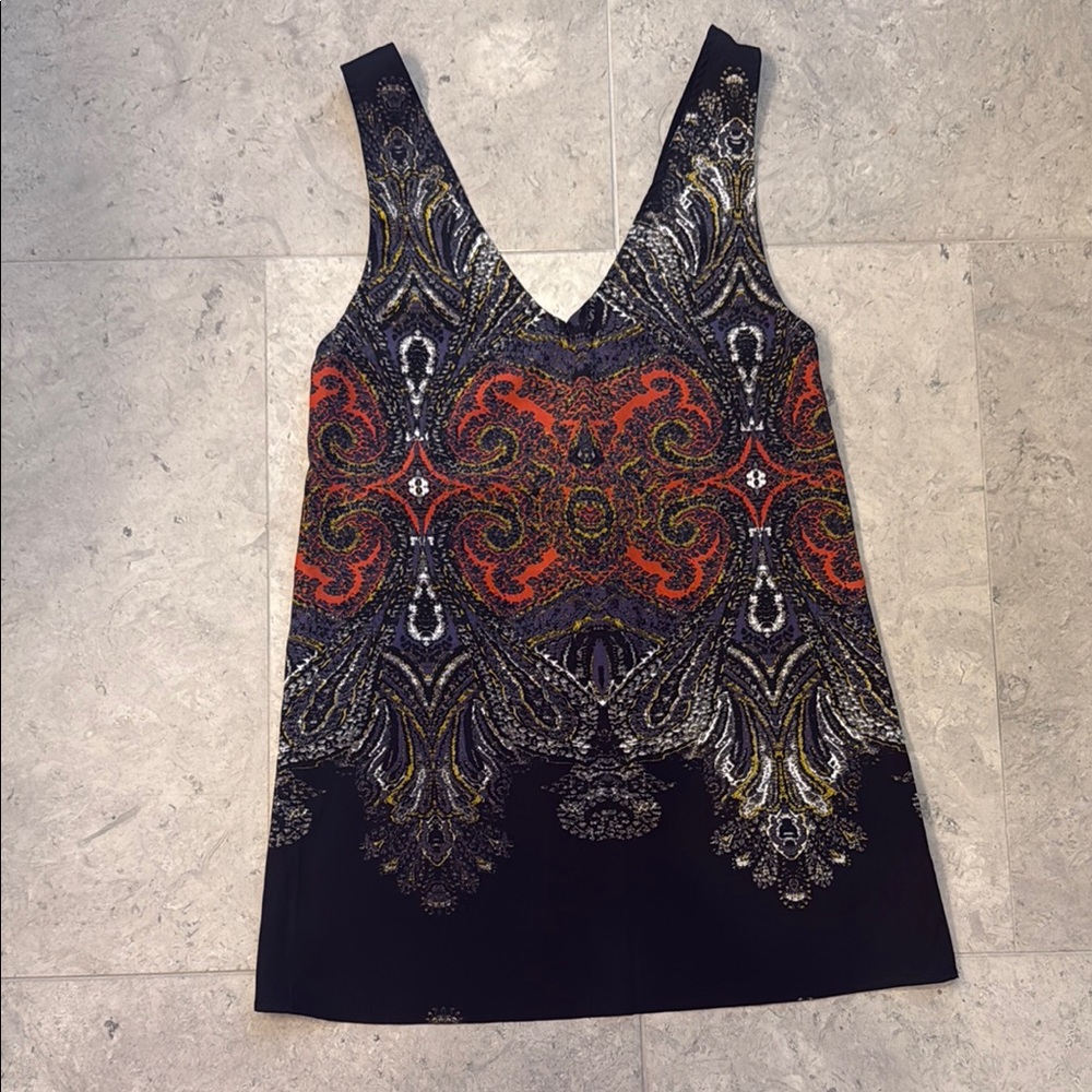 Planet Blue Blu Moon Paisley Patterned Shift Dress sz 3/L
